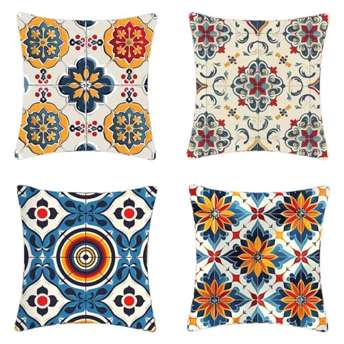 香港　クッションカバー　4枚セット 香港 クッションカバー 4枚セット クッションカバー 4枚セット